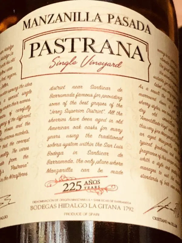 Hidalgo Manzanilla Pasada Pastrana NV